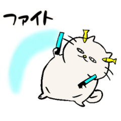 でぶ猫と魚【毎日使える】