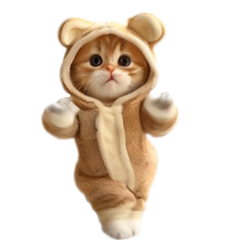 *dance! dancing cat in animal costumes