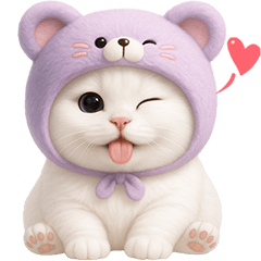 ❤️สำลี หมีม่วง❤️