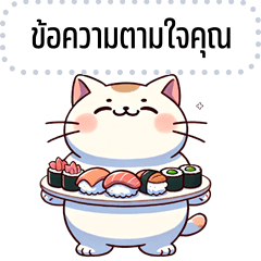 เปลี่ยนข้อความตามใจ: แมวอ้วน จอมป่วน