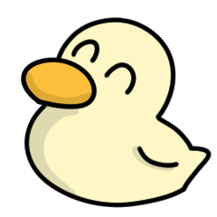 Moving! Funny duck