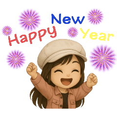 Festival Wishes from Newsboy Cap Girl