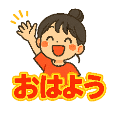 Cute girls' everyday stickers 2