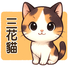 調皮三花貓大貼圖
