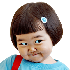 Chubby Girl Funny face104(No Text)