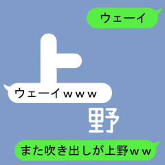 Fukidashi Sticker for Ueno 2