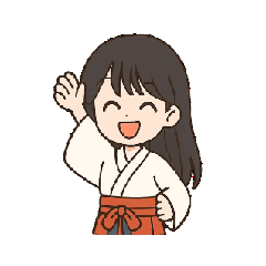 Send cute gestures in Japanese outfits.