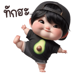 พ่อหนุ่มรูปหล่อหก เสื้ออะโวคาโด่