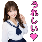 beautiful older sister in a sailor suit