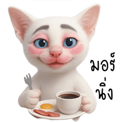 แมวที่แต่งหน้าจัดเต็ม