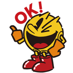 Playful PAC-MAN Stickers