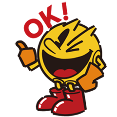 Playful PAC-MAN Stickers