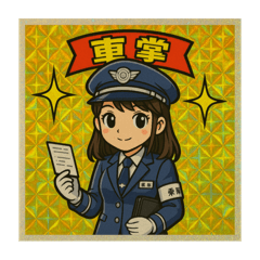 車掌、運転士、駅員スタンプ