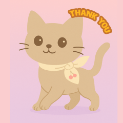 Simple Cat Greetings LINE Stickers