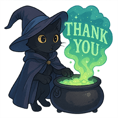 Orange & Black Cats Say Thank You