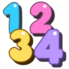 Cute Pastel Numbers 03