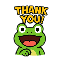 動物たちの日常スタンプ(英語)