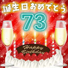 ❤️73〜96才❤️誕生日おめでとう❣️