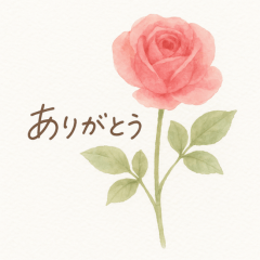 Gentle colors.Flower sticker for adults