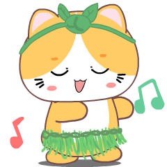 Baby yellow cat 2 : Effect stickers
