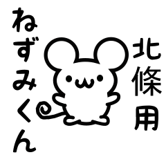 Cute Mouse sticker for hokujou Kanji