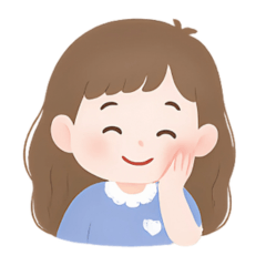 Cute Girl Blue Shirt