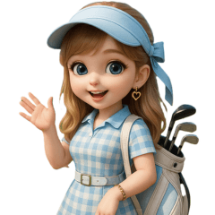 Girly Girls' Golf Time