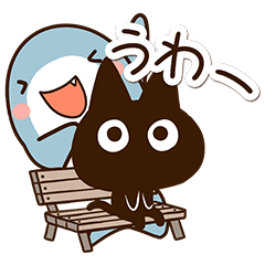 Cute Simple Black cat Sticker26