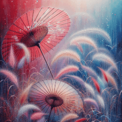 秋季和傘敬老節貼圖