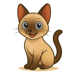 Siamese Cat Daily Sticker