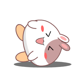 Round Brown Rabbit : Effect stickers