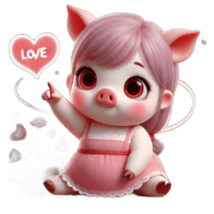 Little Piggy Girl  I Love You