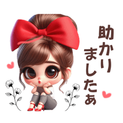 ちょっとギャルな、ちゃんと敬語スタンプ♥