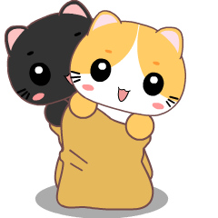 Yellow Cat : Animated Stickers