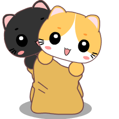 Yellow Cat : Animated Stickers