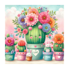 cactus greetinghappy