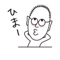 Thin hair old men