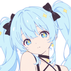 Light Blue Girl  Sticker