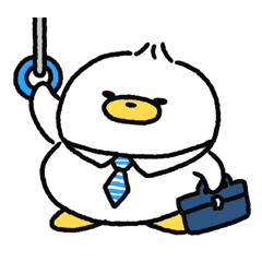 "Inu Ahiru Peppe's Polite Work Stickers