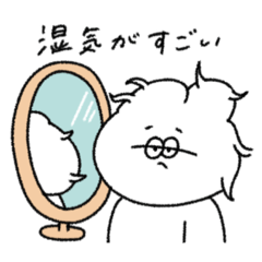 雨の日の無気力動物（うさぎ）