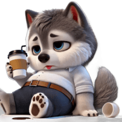 Husky  Tired of Work