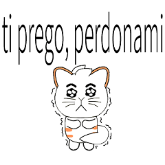 White Foxtail Cat (Italian)