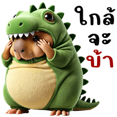 คาปิบาราอ้วน ไดโน (บิ๊กสติกเกอร์)