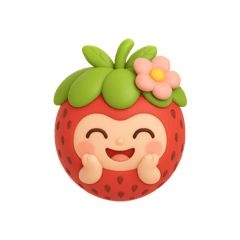 Kawaii Strawberry Baby Emoji Pack