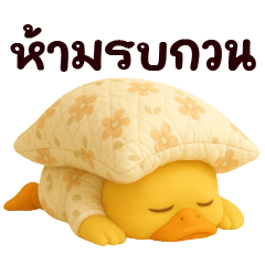 Yellow duck in soft suit