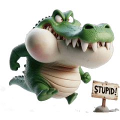 Mr. Crocodile's Fiery Reactions