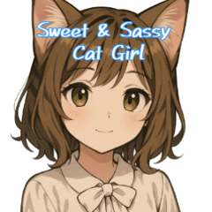 可爱的猫娘贴纸.