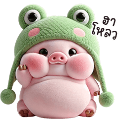 หมูลูกกบน่ารัก