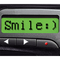Pager Screen text message (ENGLISH)