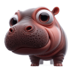 Bug-Eyed Hippo Cute Replies